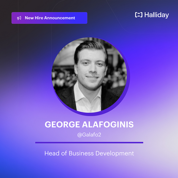 Halliday Announces George Alafoginis as new Head of Business Development